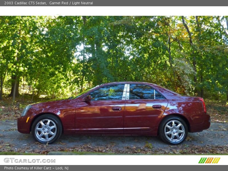 Garnet Red / Light Neutral 2003 Cadillac CTS Sedan