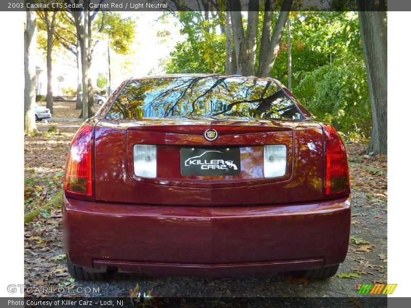Garnet Red / Light Neutral 2003 Cadillac CTS Sedan
