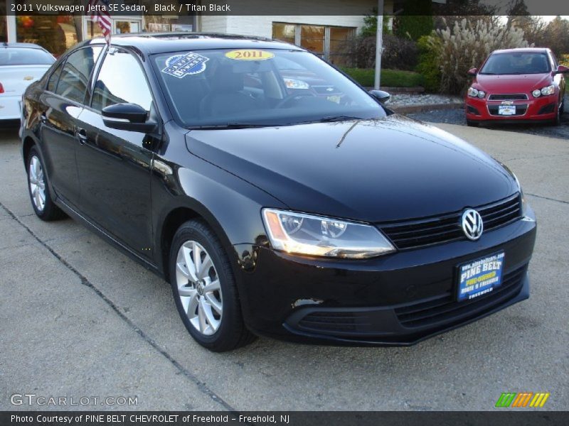 Black / Titan Black 2011 Volkswagen Jetta SE Sedan