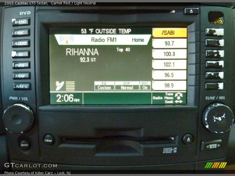 Garnet Red / Light Neutral 2003 Cadillac CTS Sedan