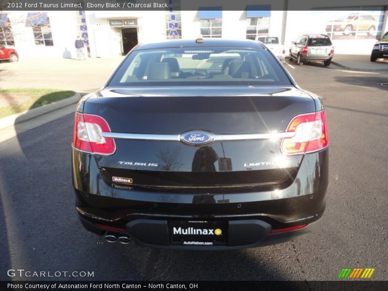 Ebony Black / Charcoal Black 2012 Ford Taurus Limited