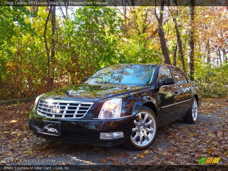 Black Ice / Titanium/Dark Titanium 2008 Cadillac DTS Luxury