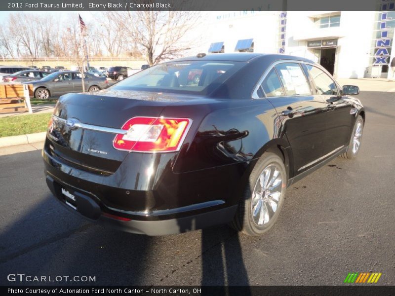 Ebony Black / Charcoal Black 2012 Ford Taurus Limited