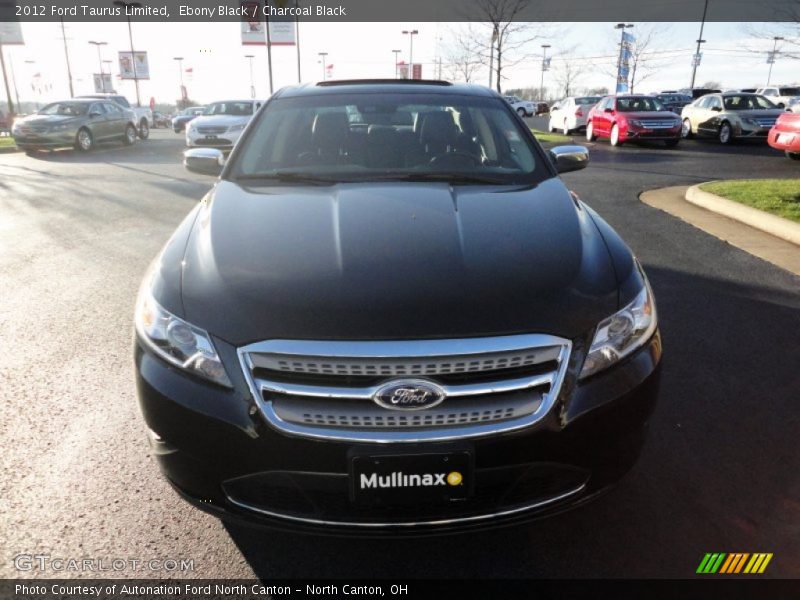 Ebony Black / Charcoal Black 2012 Ford Taurus Limited