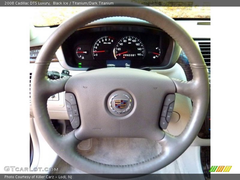 Black Ice / Titanium/Dark Titanium 2008 Cadillac DTS Luxury