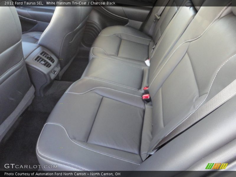 White Platinum Tri-Coat / Charcoal Black 2012 Ford Taurus SEL
