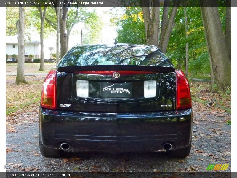 Black Raven / Light Neutral 2005 Cadillac CTS -V Series