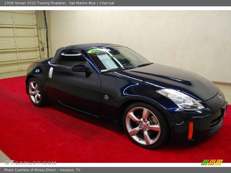 San Marino Blue / Charcoal 2008 Nissan 350Z Touring Roadster