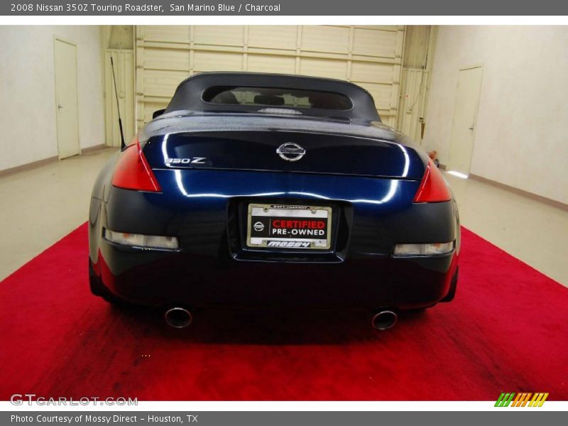 San Marino Blue / Charcoal 2008 Nissan 350Z Touring Roadster