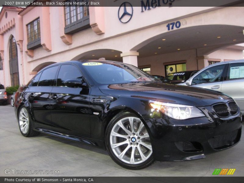 Black Sapphire Metallic / Black 2007 BMW M5 Sedan