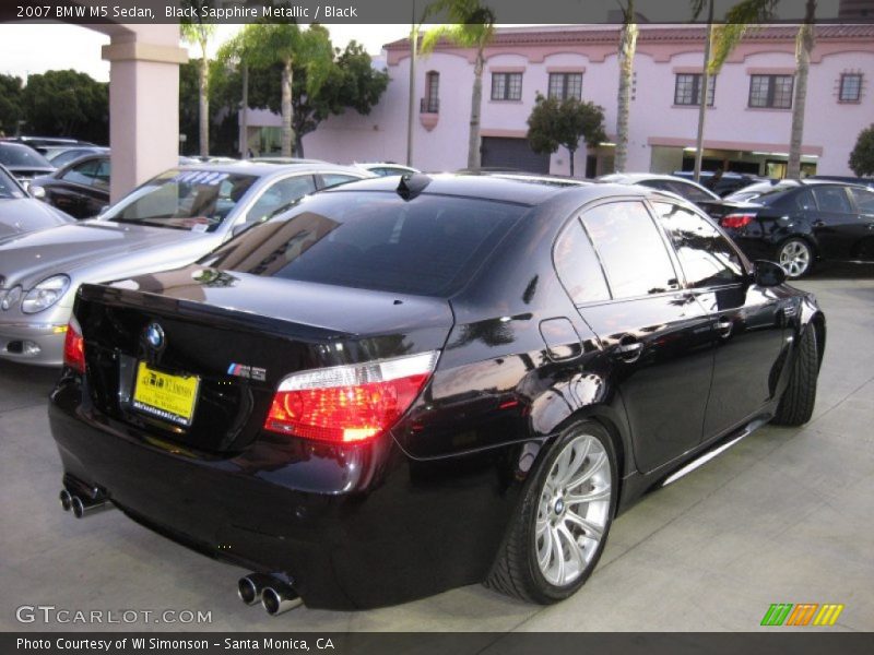 Black Sapphire Metallic / Black 2007 BMW M5 Sedan