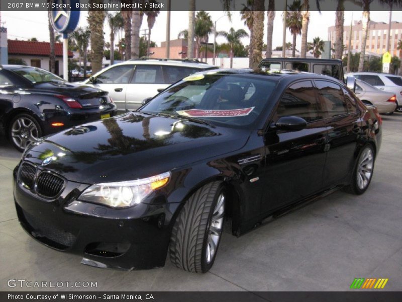 Black Sapphire Metallic / Black 2007 BMW M5 Sedan