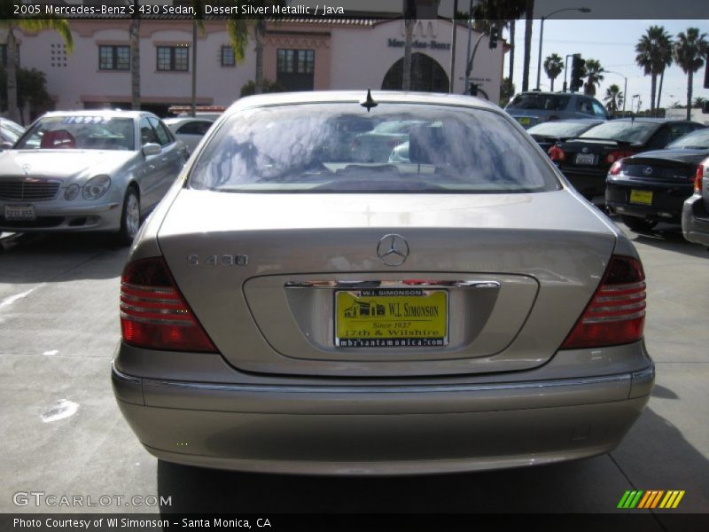 Desert Silver Metallic / Java 2005 Mercedes-Benz S 430 Sedan