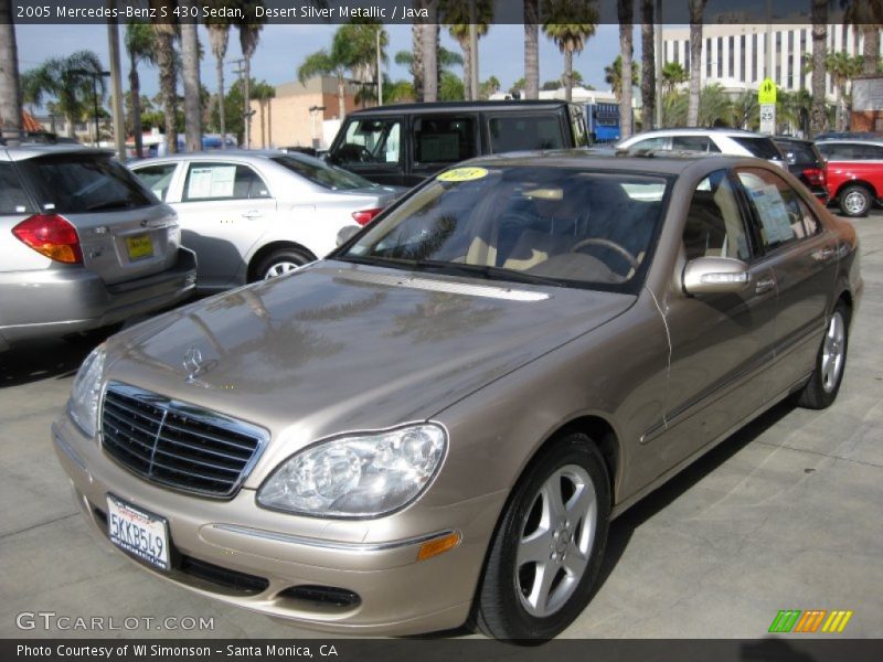 Desert Silver Metallic / Java 2005 Mercedes-Benz S 430 Sedan