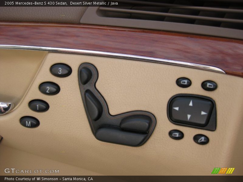 Controls of 2005 S 430 Sedan
