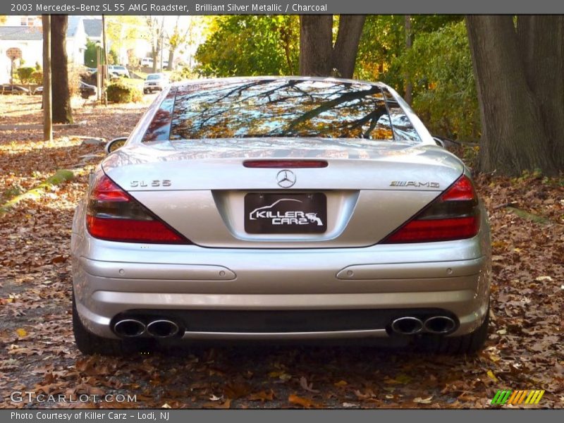 Brilliant Silver Metallic / Charcoal 2003 Mercedes-Benz SL 55 AMG Roadster