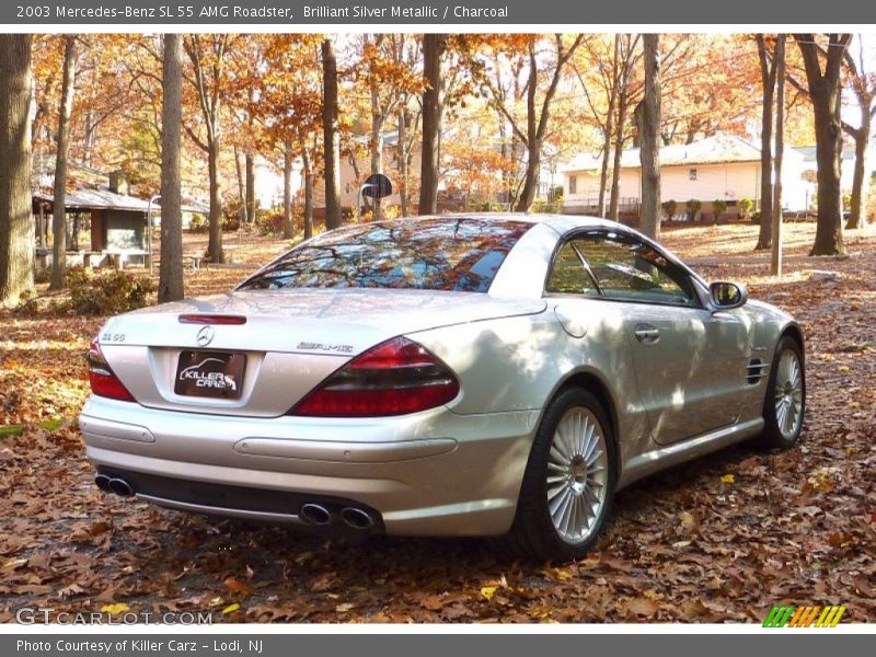 Brilliant Silver Metallic / Charcoal 2003 Mercedes-Benz SL 55 AMG Roadster