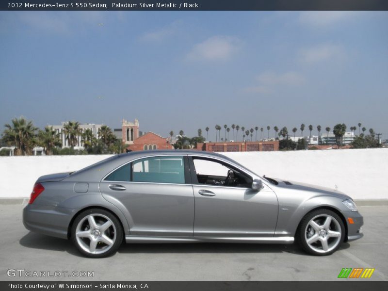 Paladium Silver Metallic / Black 2012 Mercedes-Benz S 550 Sedan