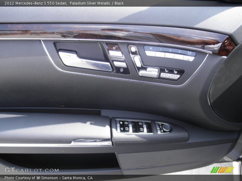 Paladium Silver Metallic / Black 2012 Mercedes-Benz S 550 Sedan