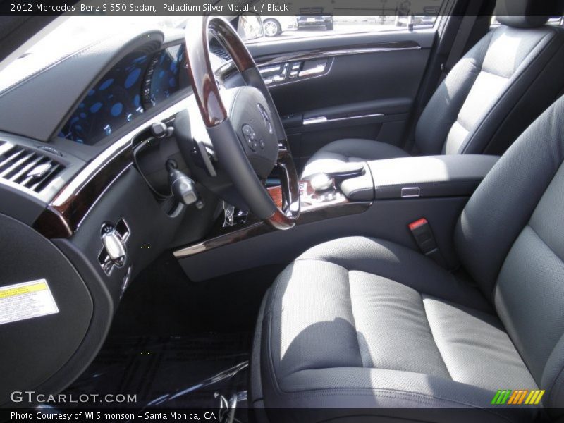 Paladium Silver Metallic / Black 2012 Mercedes-Benz S 550 Sedan