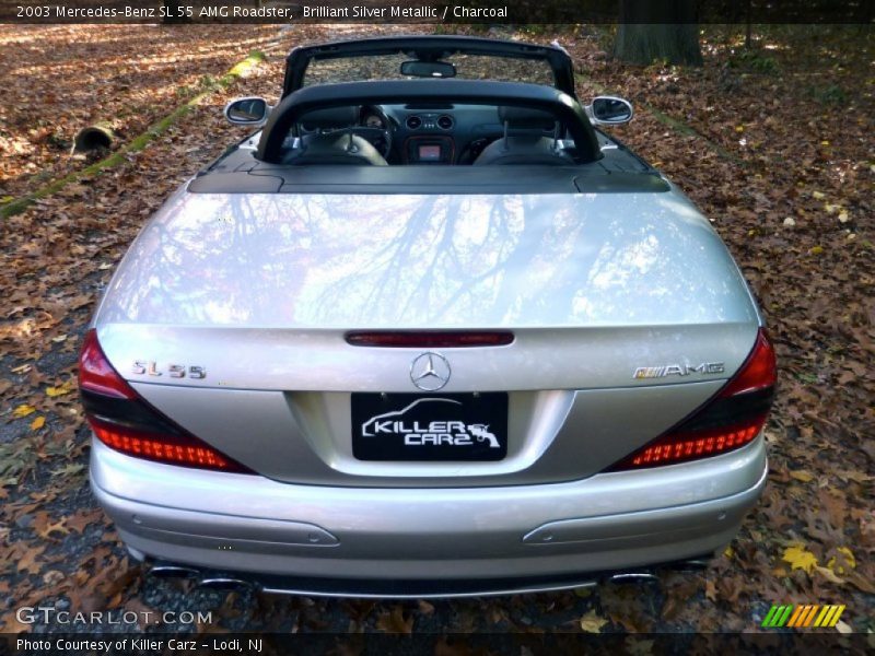 Brilliant Silver Metallic / Charcoal 2003 Mercedes-Benz SL 55 AMG Roadster