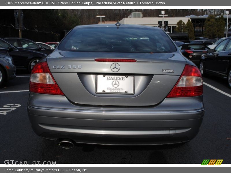 Palladium Silver Metallic / Tobacco Brown 2009 Mercedes-Benz CLK 350 Grand Edition Coupe