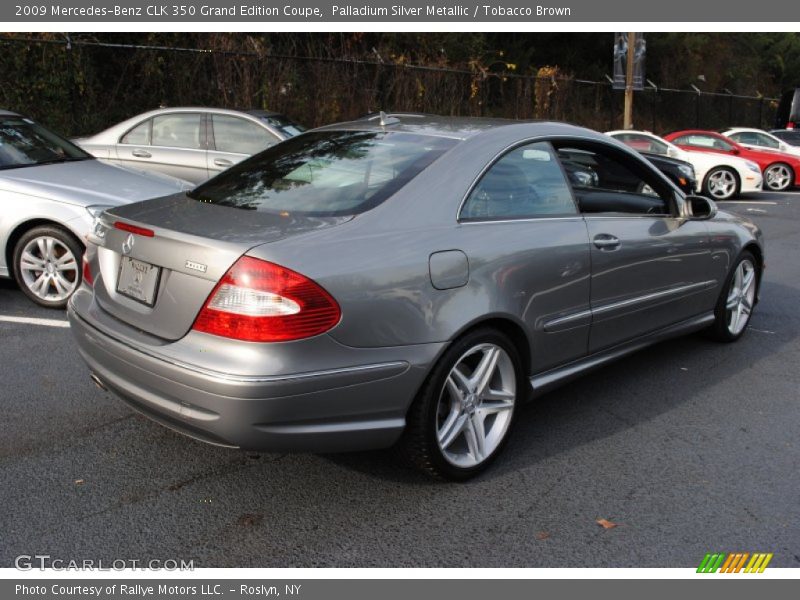 Palladium Silver Metallic / Tobacco Brown 2009 Mercedes-Benz CLK 350 Grand Edition Coupe