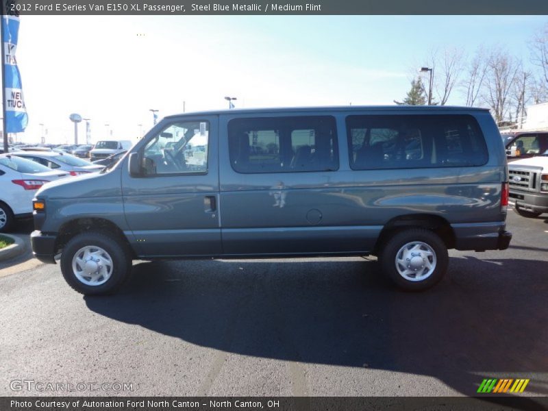 Steel Blue Metallic / Medium Flint 2012 Ford E Series Van E150 XL Passenger