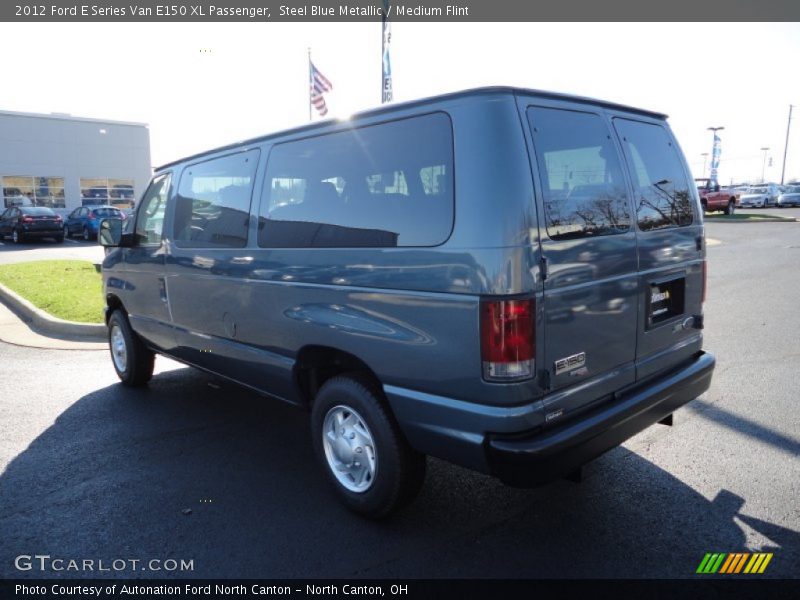 Steel Blue Metallic / Medium Flint 2012 Ford E Series Van E150 XL Passenger