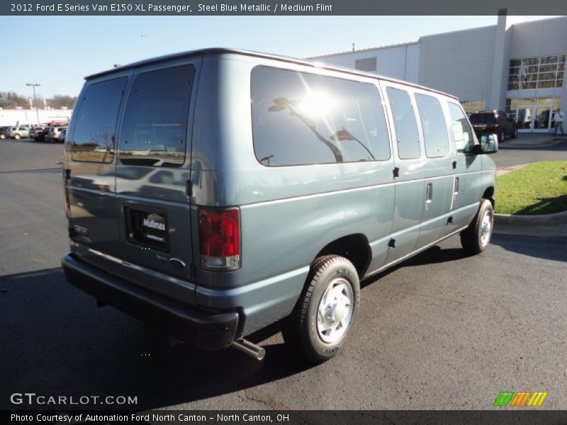 Steel Blue Metallic / Medium Flint 2012 Ford E Series Van E150 XL Passenger