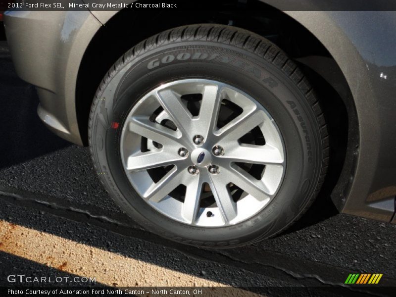 Mineral Gray Metallic / Charcoal Black 2012 Ford Flex SEL