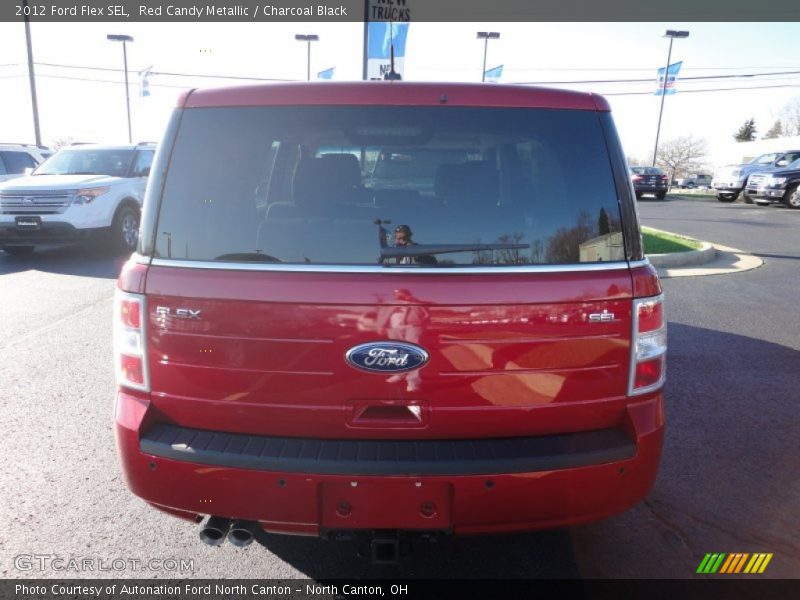 Red Candy Metallic / Charcoal Black 2012 Ford Flex SEL
