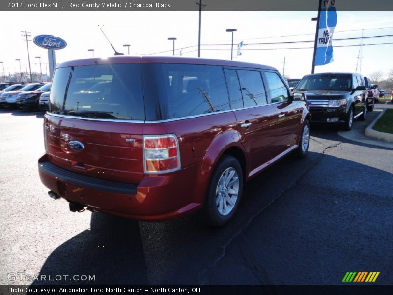 Red Candy Metallic / Charcoal Black 2012 Ford Flex SEL