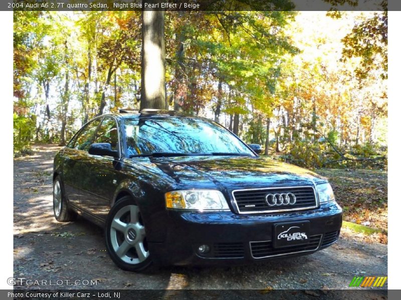 Night Blue Pearl Effect / Beige 2004 Audi A6 2.7T quattro Sedan