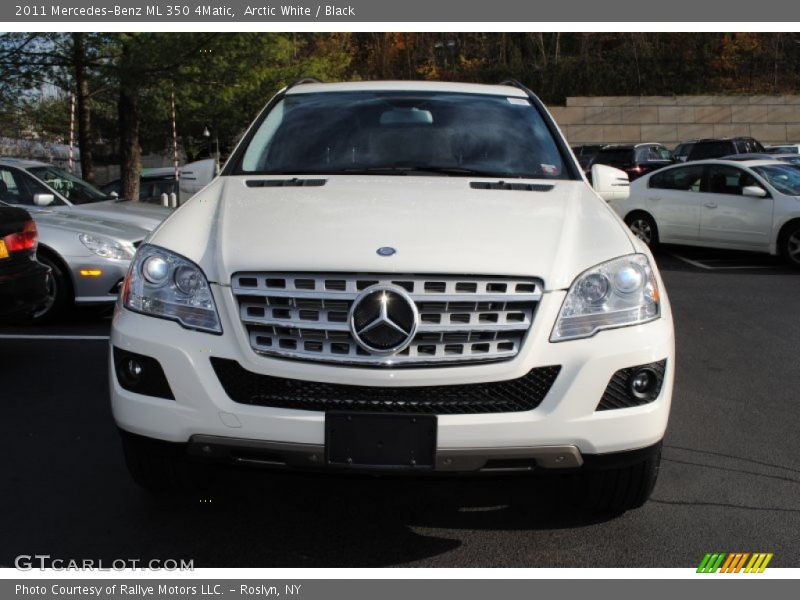 Arctic White / Black 2011 Mercedes-Benz ML 350 4Matic