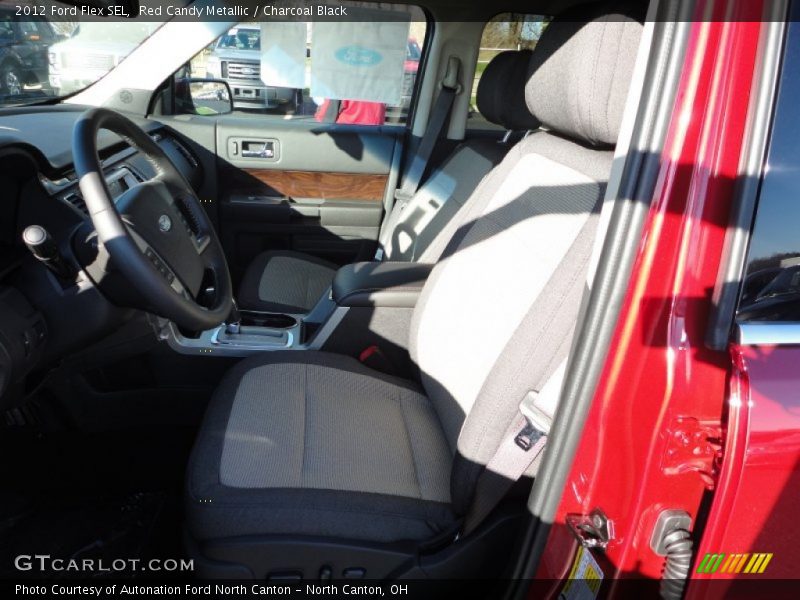 Red Candy Metallic / Charcoal Black 2012 Ford Flex SEL