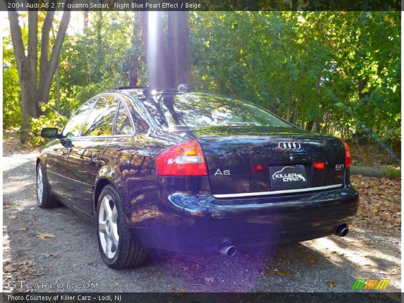 Night Blue Pearl Effect / Beige 2004 Audi A6 2.7T quattro Sedan
