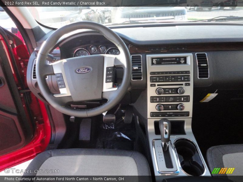 Red Candy Metallic / Charcoal Black 2012 Ford Flex SEL
