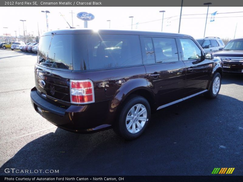 Cinnamon Metallic / Charcoal Black 2012 Ford Flex SE