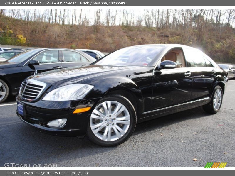 Black / Savanna/Cashmere 2009 Mercedes-Benz S 550 4Matic Sedan