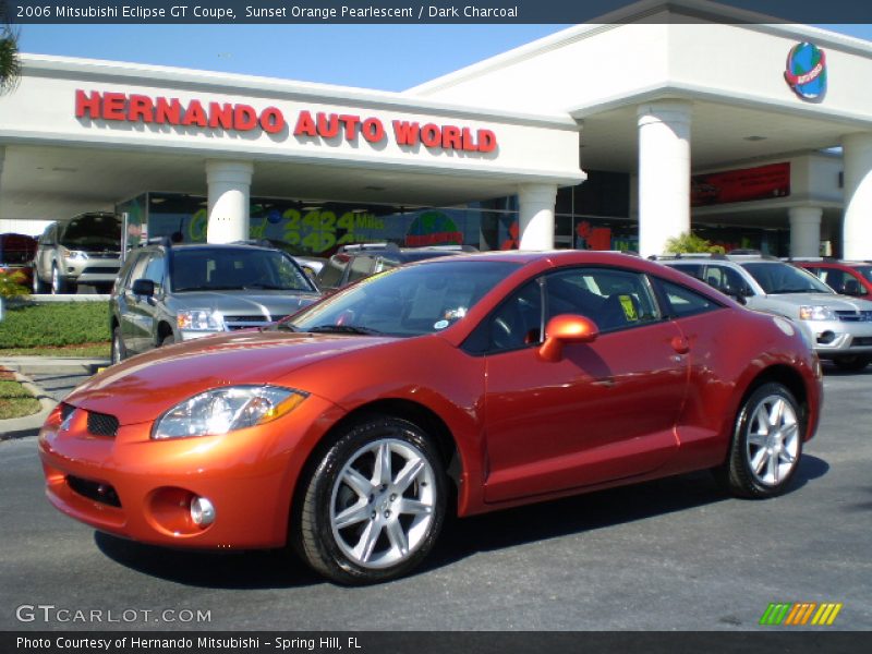 Sunset Orange Pearlescent / Dark Charcoal 2006 Mitsubishi Eclipse GT Coupe