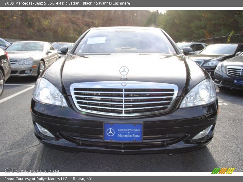 Black / Savanna/Cashmere 2009 Mercedes-Benz S 550 4Matic Sedan
