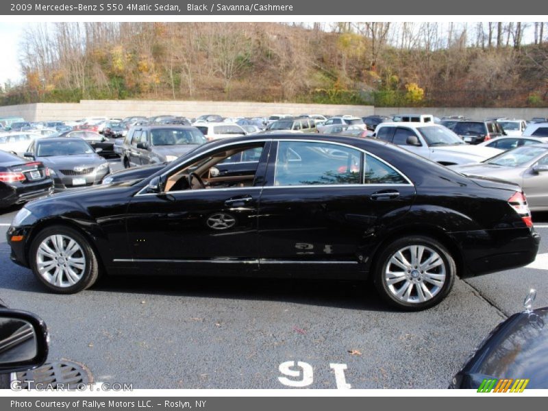 Black / Savanna/Cashmere 2009 Mercedes-Benz S 550 4Matic Sedan