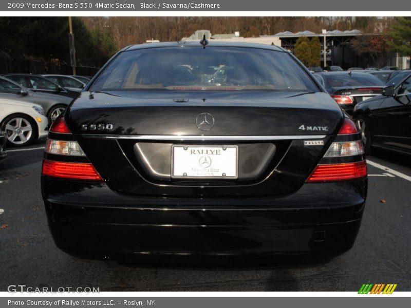 Black / Savanna/Cashmere 2009 Mercedes-Benz S 550 4Matic Sedan