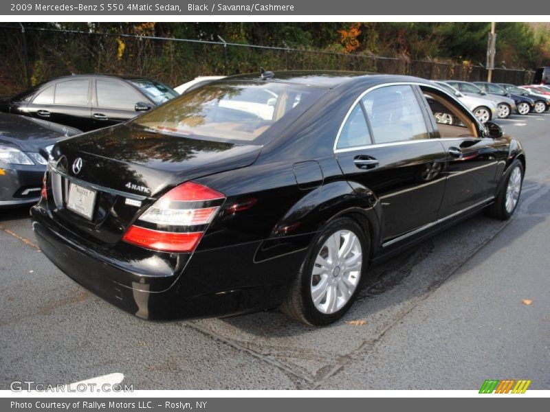 Black / Savanna/Cashmere 2009 Mercedes-Benz S 550 4Matic Sedan