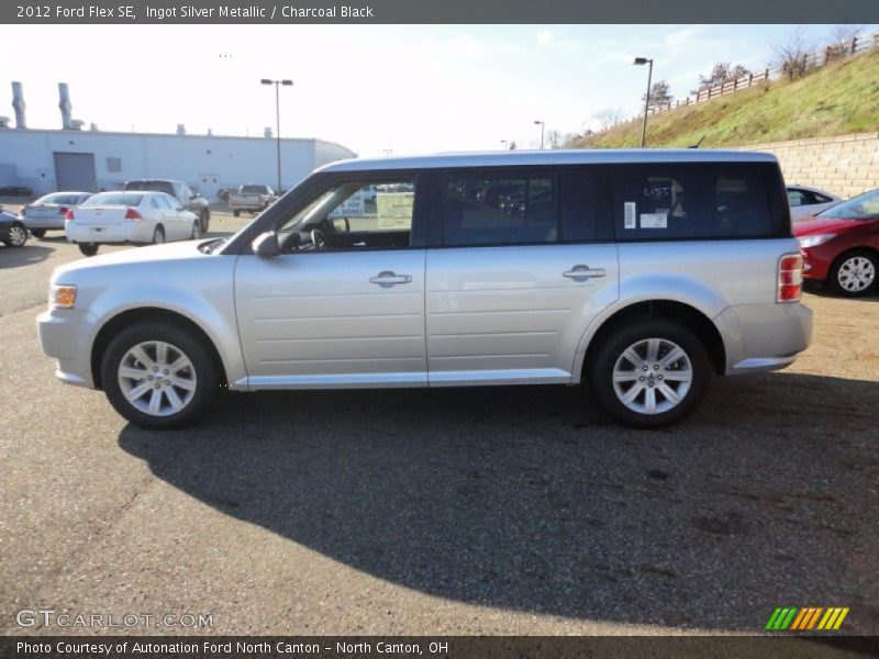 Ingot Silver Metallic / Charcoal Black 2012 Ford Flex SE