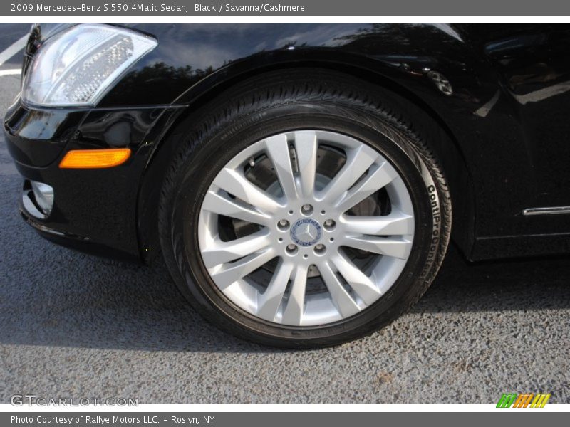 Black / Savanna/Cashmere 2009 Mercedes-Benz S 550 4Matic Sedan