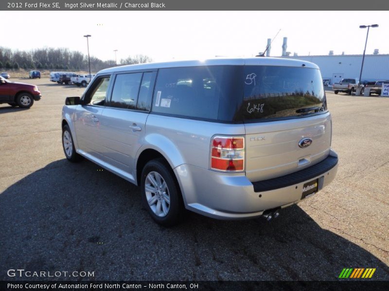 Ingot Silver Metallic / Charcoal Black 2012 Ford Flex SE