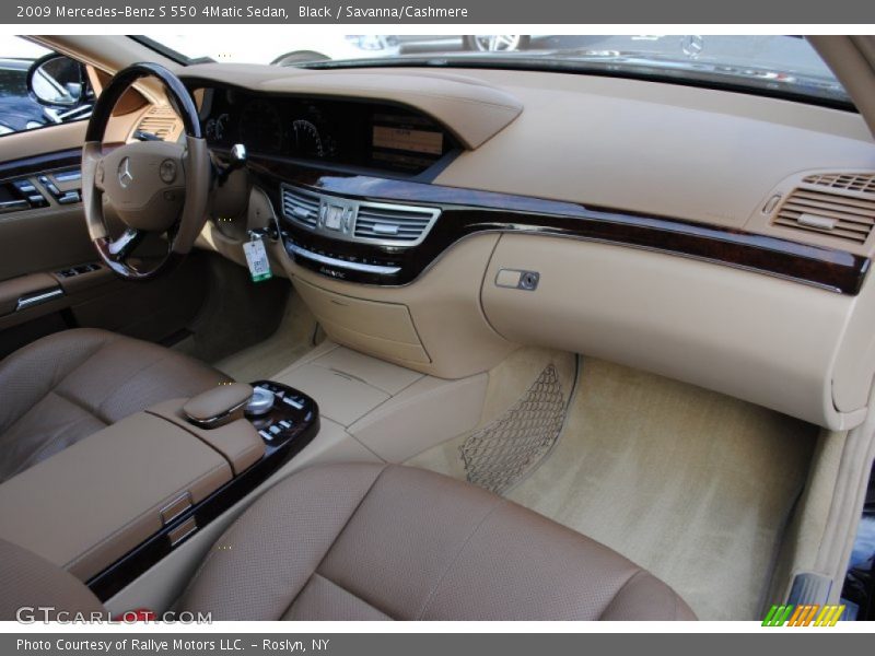 Black / Savanna/Cashmere 2009 Mercedes-Benz S 550 4Matic Sedan