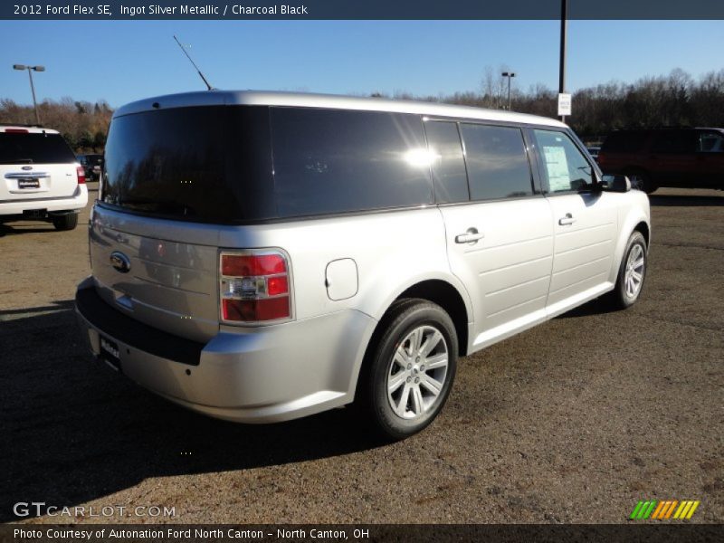 Ingot Silver Metallic / Charcoal Black 2012 Ford Flex SE